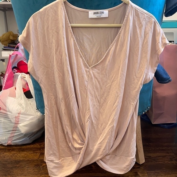 Double Zero Tops - Nude blouse